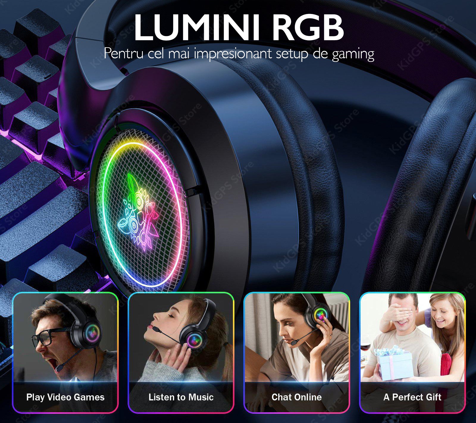 Casti gaming profesionale Runmus X1 Casti gaming profesionale Runmus X1